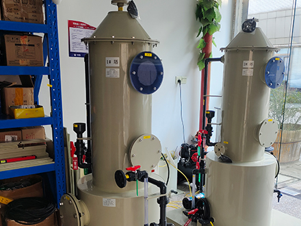 中科院技物所中試裝置氨氣吸收處理